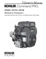 Kohler Command PRO CH640 Owner'S Manual preview