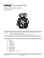 Предварительный просмотр 1 страницы Kohler Command PRO CH682 Service Manual