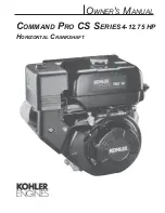 Предварительный просмотр 1 страницы Kohler Command Pro CS Series Owner'S Manual