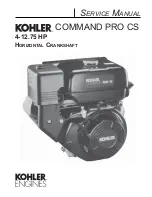 Kohler Command PRO CS Service Manual предпросмотр