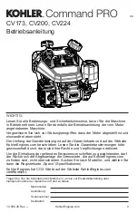 Предварительный просмотр 9 страницы Kohler Command Pro CV173 Owner'S Manual