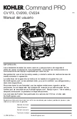 Предварительный просмотр 17 страницы Kohler Command Pro CV173 Owner'S Manual