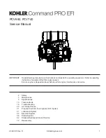 Предварительный просмотр 1 страницы Kohler Command PRO EFI PCV680 Service Manual