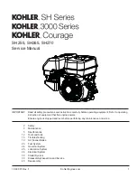 Предварительный просмотр 1 страницы Kohler Courage 3000 Series Service Manual