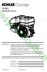 Предварительный просмотр 65 страницы Kohler Courage SH265 Owner'S Manual