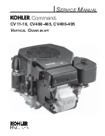 Предварительный просмотр 1 страницы Kohler CV11-16 Service Manual