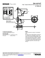 Предварительный просмотр 2 страницы Kohler Devonshire K-TS395-4S Quick Start Manual