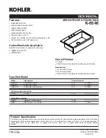 Preview for 1 page of Kohler Dickinson K-6546 Series Manual