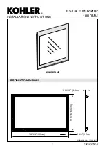 Предварительный просмотр 1 страницы Kohler Escale 23264IN-NF Installation Instructions