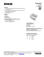 Preview for 1 page of Kohler Expanse K-1100-LA Manual