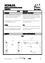 Kohler Finial 607T Installation Instructions предпросмотр