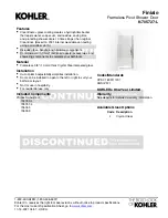 Preview for 1 page of Kohler Finial K-705727-L Quick Start Manual