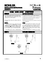 Предварительный просмотр 1 страницы Kohler Flipside 17492T Installation Instructions