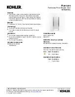 Preview for 1 page of Kohler Fluence K-702410-L Quick Start Manual