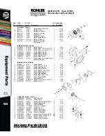 Предварительный просмотр 2 страницы Kohler Free Freight K321S Parts List