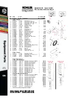 Предварительный просмотр 6 страницы Kohler Free Freight K321S Parts List