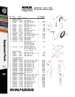 Предварительный просмотр 12 страницы Kohler Free Freight K321S Parts List