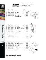 Предварительный просмотр 16 страницы Kohler Free Freight K321S Parts List