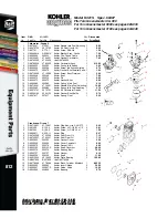 Предварительный просмотр 21 страницы Kohler Free Freight K321S Parts List