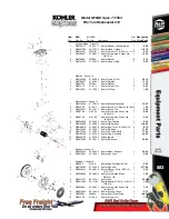 Предварительный просмотр 34 страницы Kohler Free Freight K321S Parts List