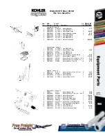 Предварительный просмотр 46 страницы Kohler Free Freight K321S Parts List