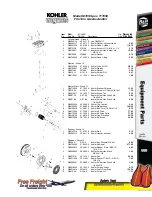 Предварительный просмотр 52 страницы Kohler Free Freight K321S Parts List