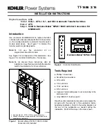 Kohler GLS-1 Installation Instructions Manual preview