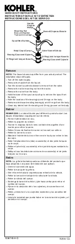 Preview for 1 page of Kohler GP30420 Service Kit Instructions