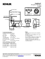 Предварительный просмотр 2 страницы Kohler Highline K-4405 Quick Start Manual