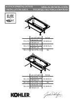 Kohler Jacob Delafon ELITE 6D030D-00 Installation Manual preview