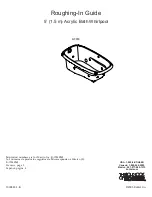 Preview for 1 page of Kohler K-1014 Roughing-In Manual