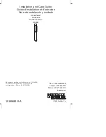 Preview for 1 page of Kohler K-10257 Installation And Care Manual