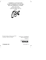 Предварительный просмотр 1 страницы Kohler K-10430 Installation And Care Manual