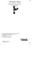 Preview for 1 page of Kohler K-10959 Installation Manual