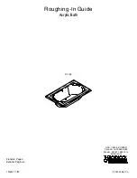 Kohler K-1169 Roughing-In Manual preview