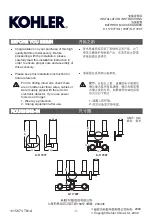 Preview for 1 page of Kohler K-11797T Installation Instructions