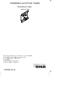 Preview for 1 page of Kohler K-11842
K-11842W Installation And Care Manual