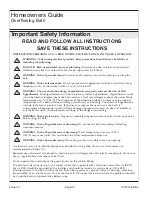 Preview for 17 page of Kohler K-1188BR Operating Instructions Manual