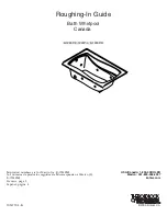 Kohler K-1224P Roughing-In Manual предпросмотр