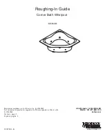 Preview for 1 page of Kohler K-1244-CM Roughing-In Manual