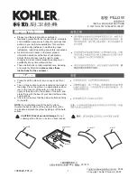 Kohler K-1491T Installation Instructions предпросмотр