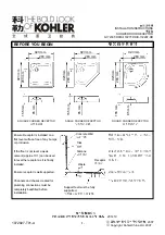 Предварительный просмотр 1 страницы Kohler K-17230T-DR Installation Instructions