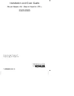 Предварительный просмотр 1 страницы Kohler K-1737-K1 Installation And Care Manual