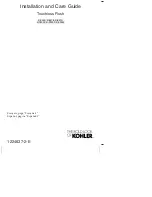 Предварительный просмотр 1 страницы Kohler K-18202 Installation And Care Manual