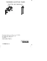 Kohler K-18486 Installation And Care Manual предпросмотр