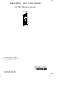 Предварительный просмотр 1 страницы Kohler K-18647 Installation And Care Manual