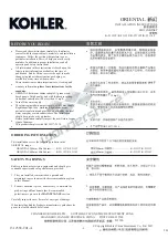 Preview for 1 page of Kohler K-23111T Installation Instructions Manual