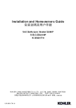 Preview for 1 page of Kohler K-24620T-0 Installation And Homeowners Manual