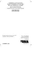 Preview for 1 page of Kohler K-3361 Installation And Care Manual