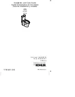 Kohler K-3723 Installation And Care Manual preview